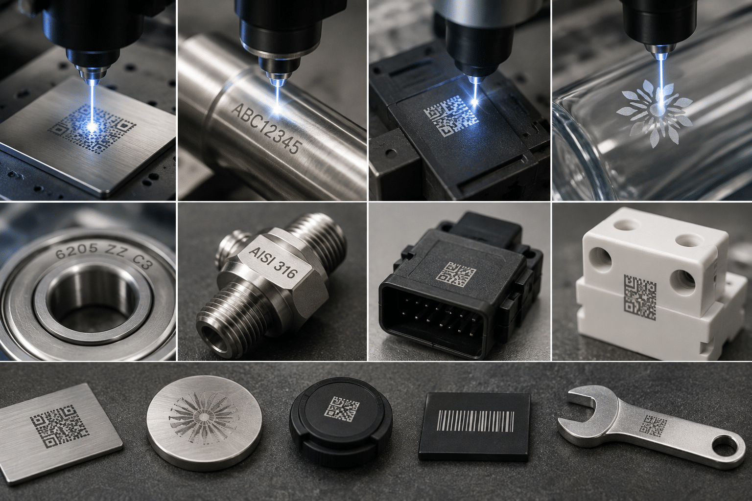 Metal, plastik ve farklı malzemelerde lazer markalama uygulamaları